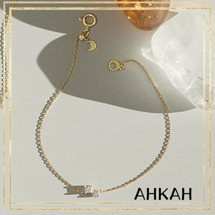 AHKAH アーカー ブレスレット リュンヌカレデュオ 18K ダイヤ 月