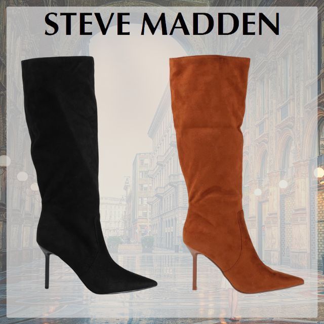 Steve Madden* スティーブマデン スエード ブーツ ピンヒール