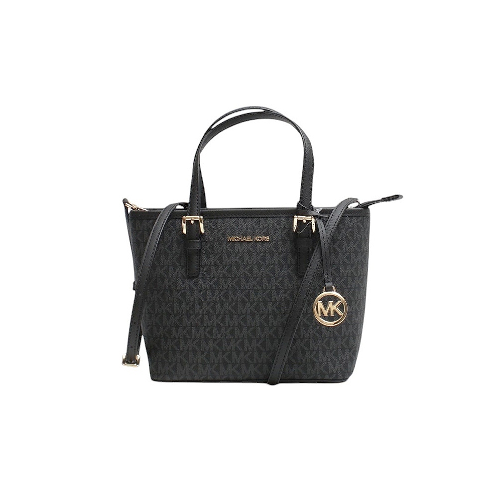 Michael Kors JET SET TRAVEL XS トートバッグ 35T9GTVT0B-BLACK