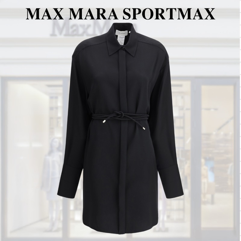 VIPSALE【MAX MARA SPORTMAX】Eolie chemisier ミディドレス