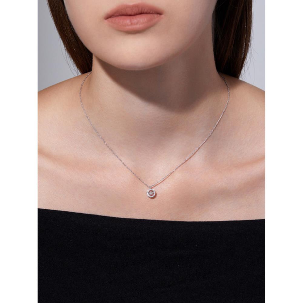 ★ROSEMONT★ SILVER Petit Etoile (Dancing Jewelry) Necklace