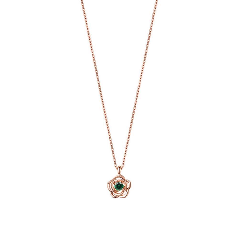 ★ROSEMONT★ 14K necklace (May birthstone) RS1310
