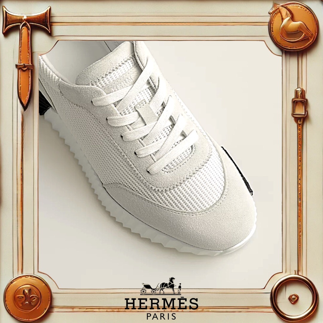 【シンプルにオシャレ】HERMES バウンス スニーカー