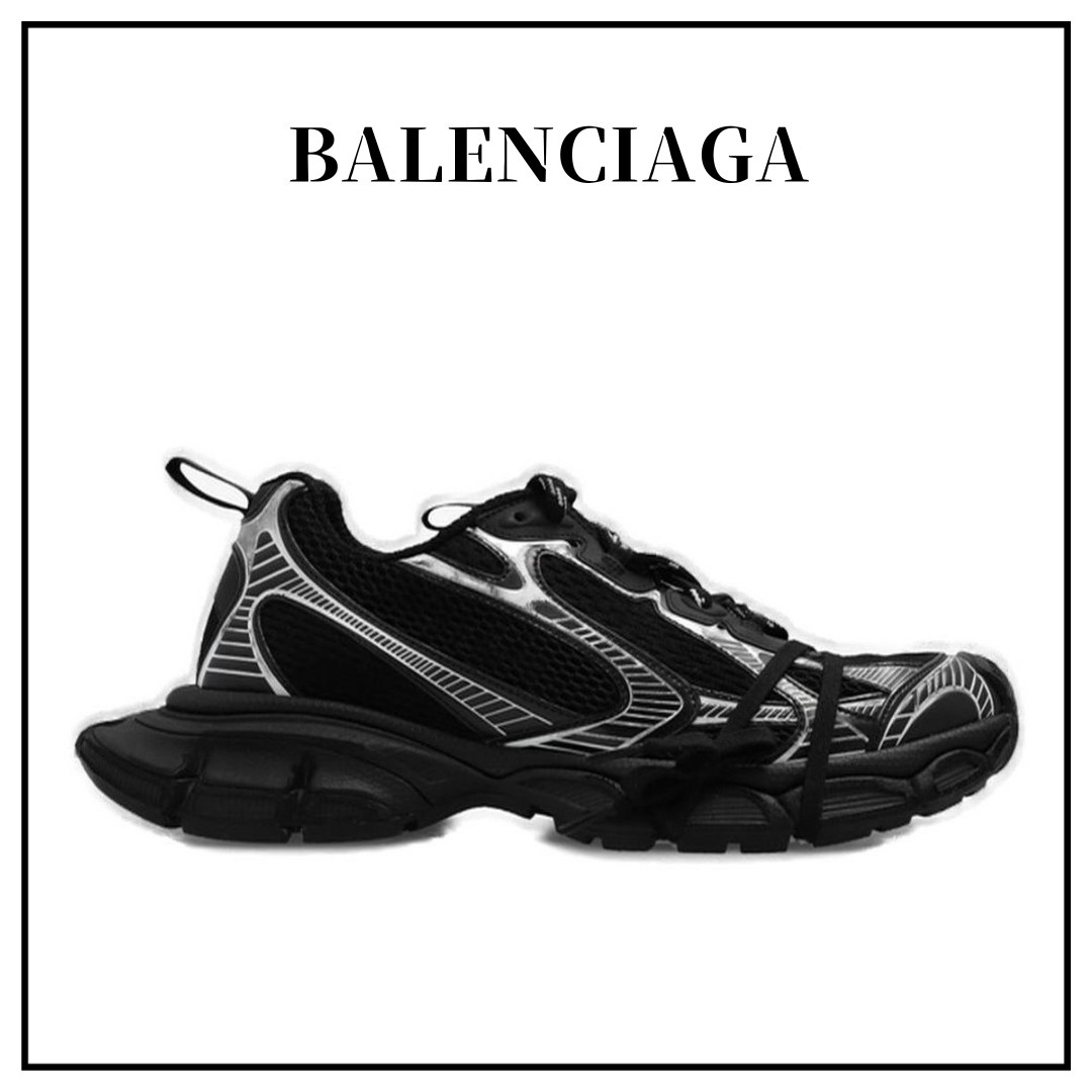 関税込【BALENCIAGA】3XL ブラック シルバー 3XL スニーカー