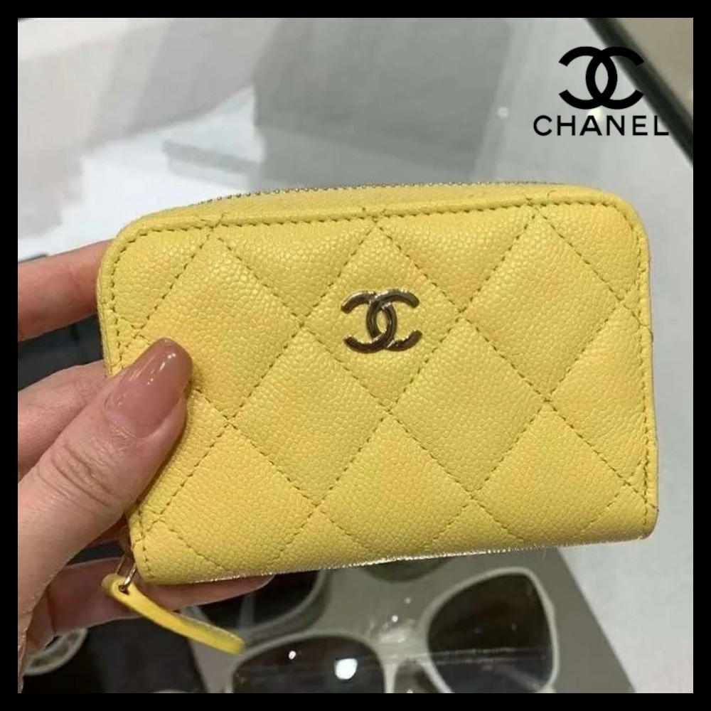 【金運アップ/イエローカラー】CHANEL コインケース