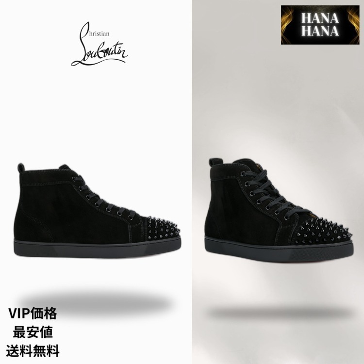 CHRISTIANLOUBOUTIN 送料無 VIP価格 Lou Spikes ハイスニーカー