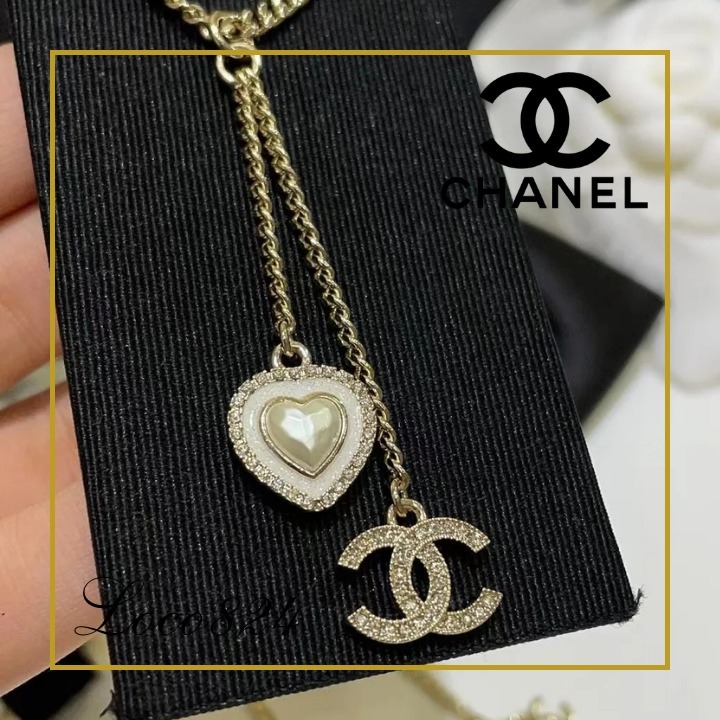 【ハート＆ロゴ♡】CHANEL ネックレス