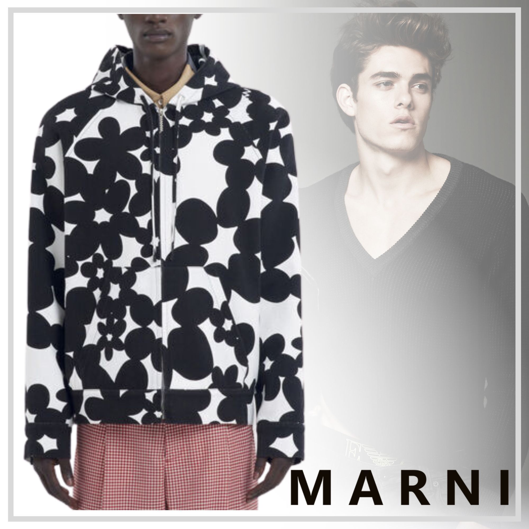 存在感ある【MARNI】Dilliesプリント スウェットシャツ 24AW
