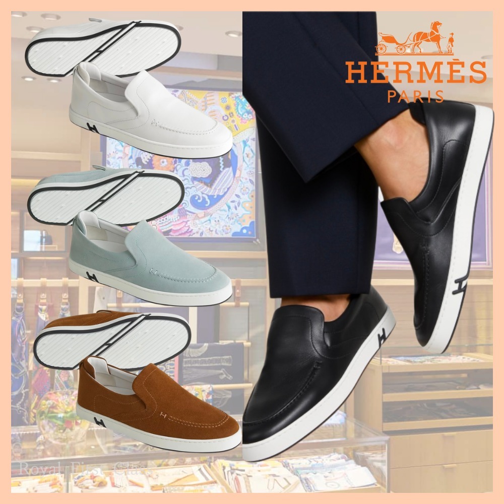 【幅広いシーンで活躍】HERMES エルメス スリッポン キディー