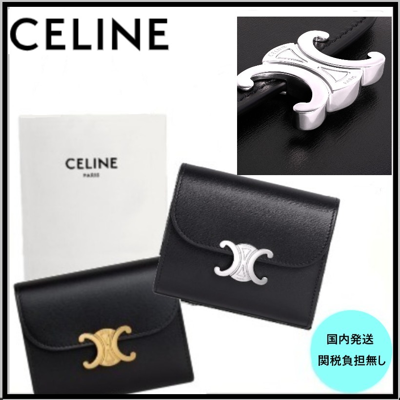 【国内発送】CELINE セリーヌ トリオンフ 3つ折りコンパクト財布