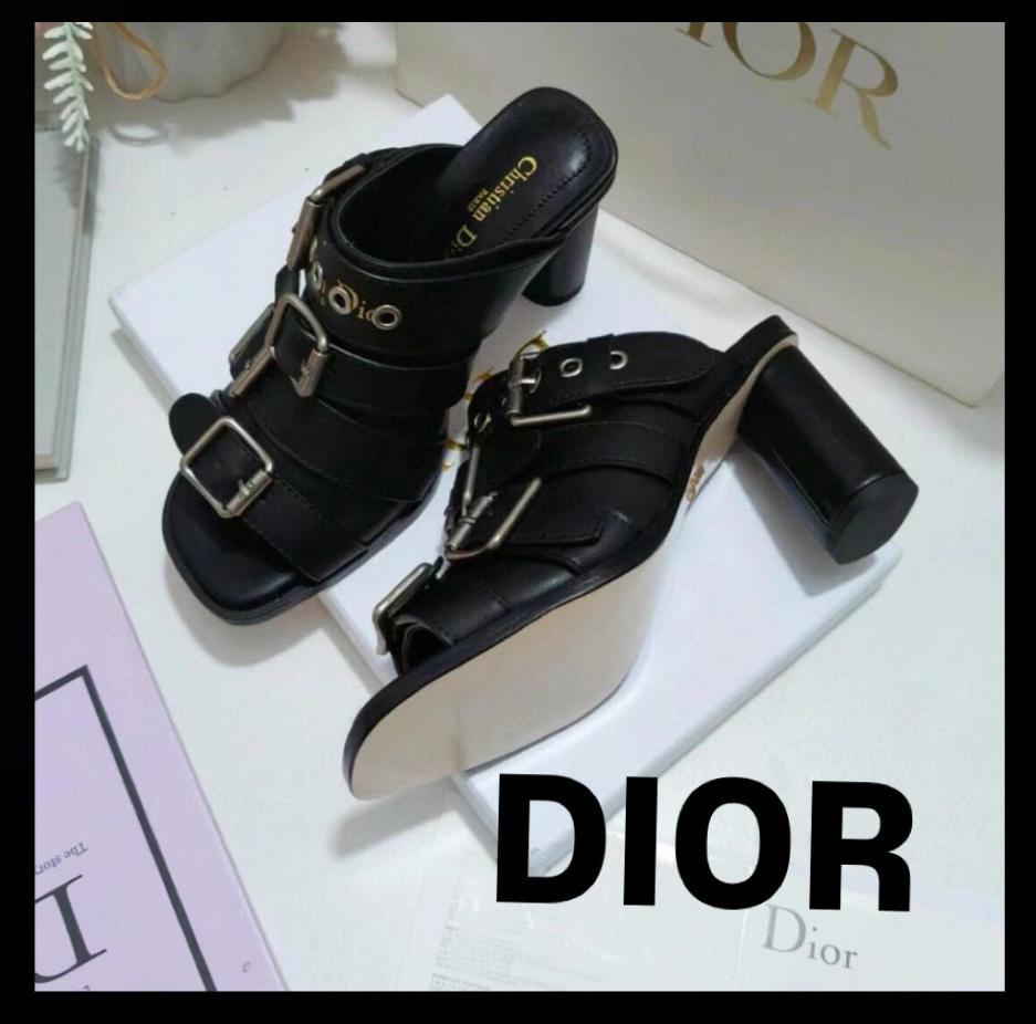 【限定入荷】DIOR ミュール カーフスキン＆ラムスキン