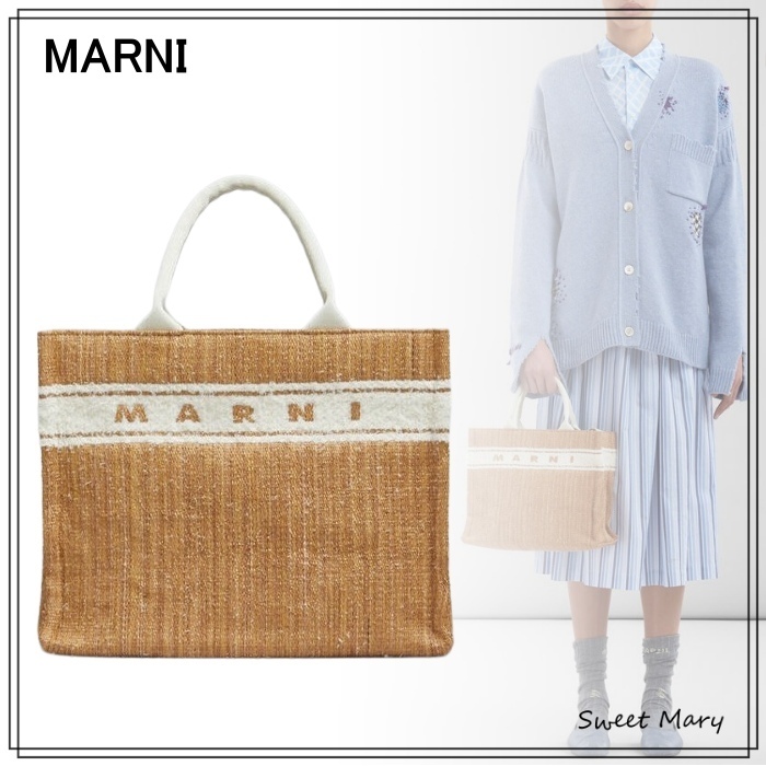 MARNI☆ラフィアエフェクト スモール トート♪【送料込】
