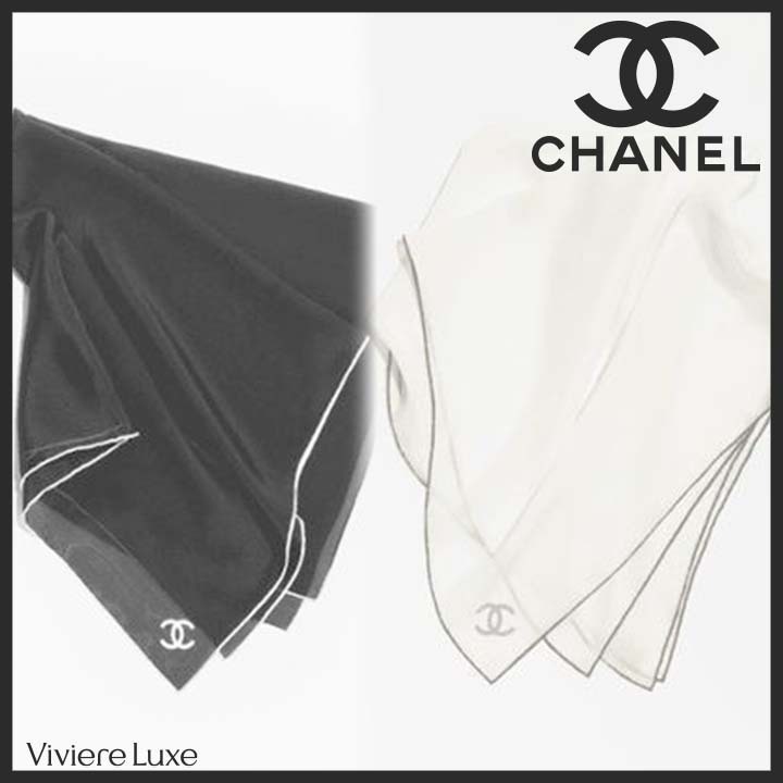 *優雅なシルクで華やかに*【CHANEL】スカーフ