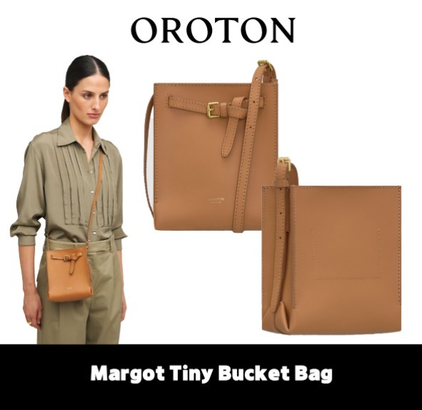 ★OROTON★Margot Tiny Bucket Bag★Dark Camel