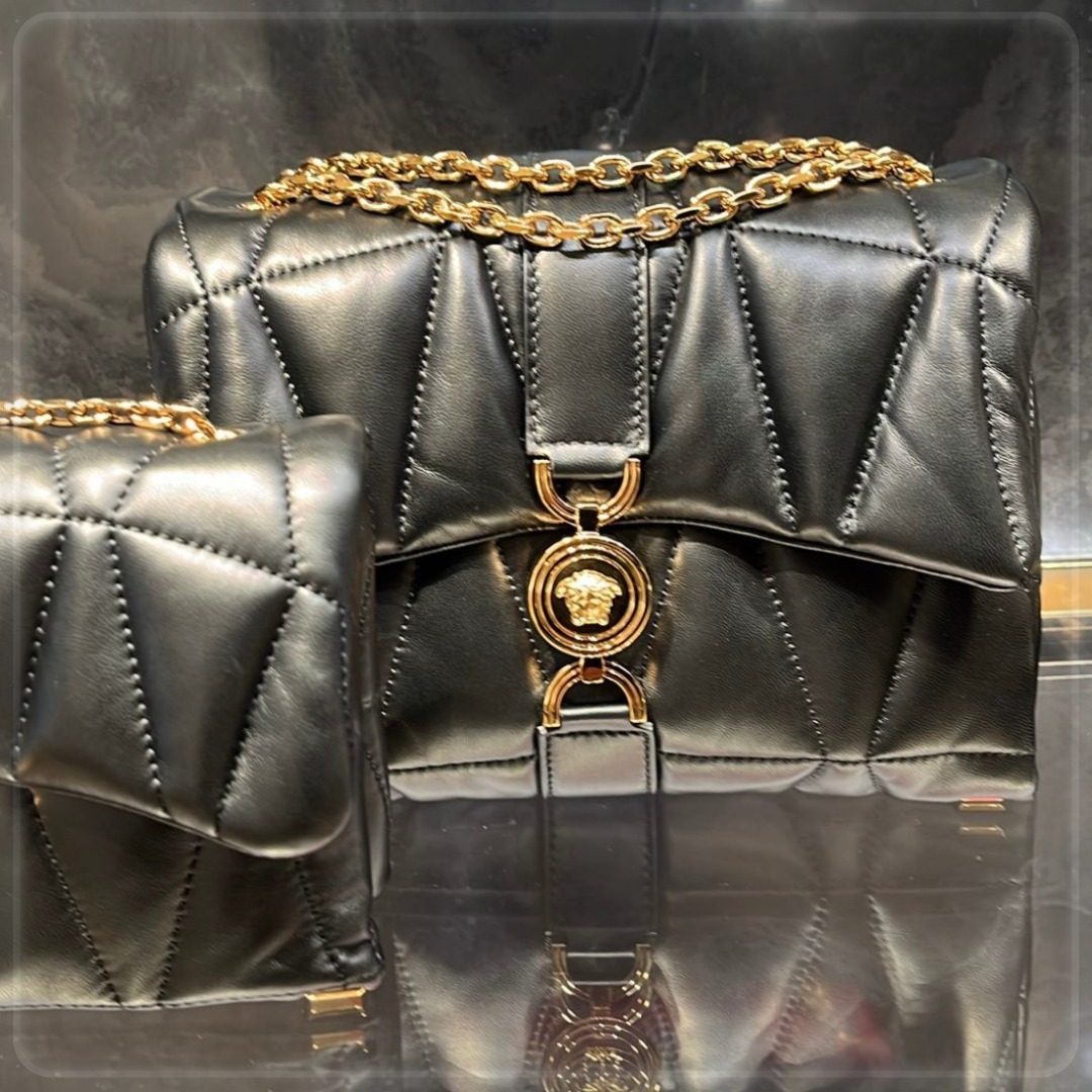 【VERSACE】Kleio キルティングミニバッグ クロスボディ 5色展開