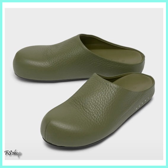 MARNI(マルニ) グレイン レザー ロゴ ミュール [正規品/関税込]