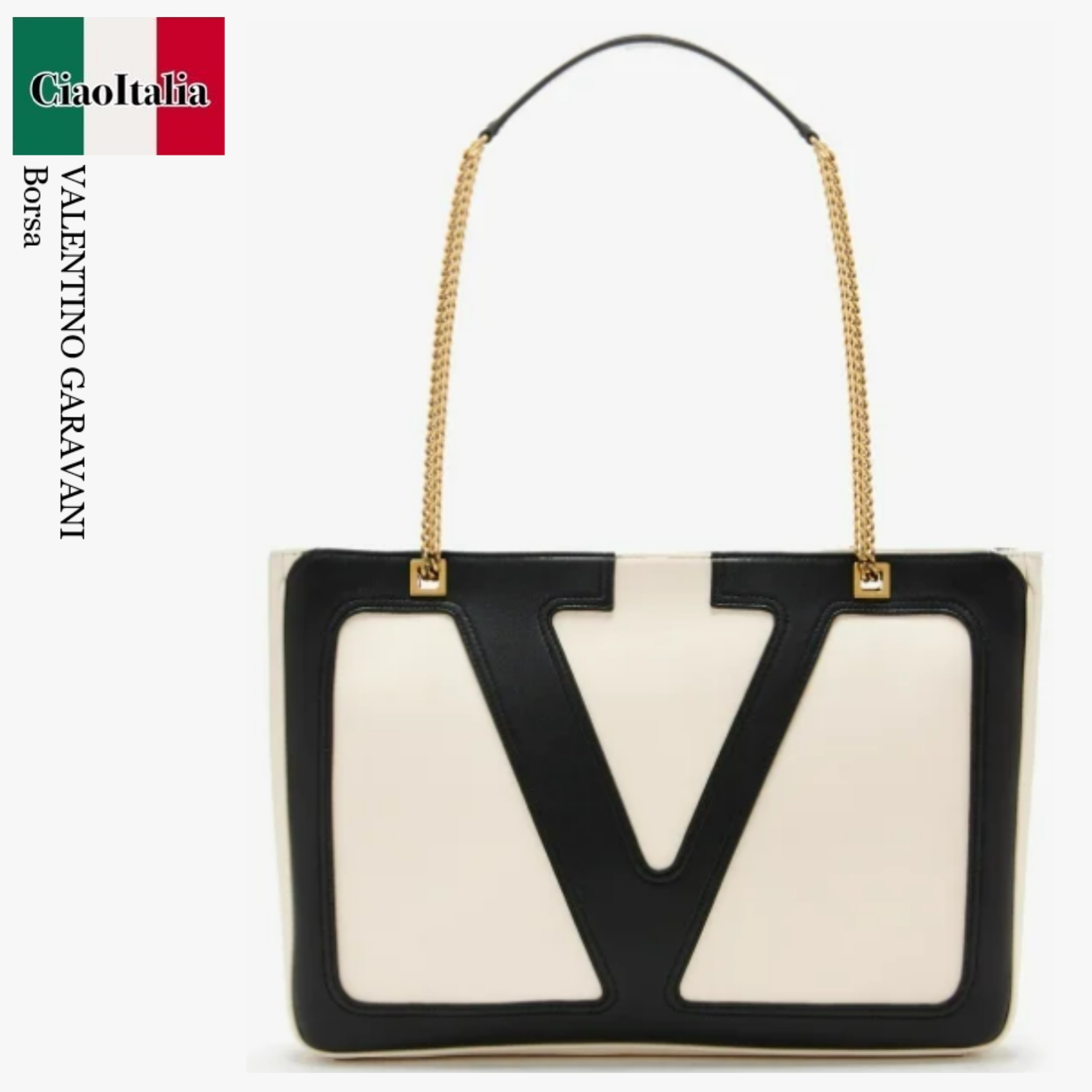 トートバッグ Valentino Garavani Borsa Viva Superstar Media In Pelle