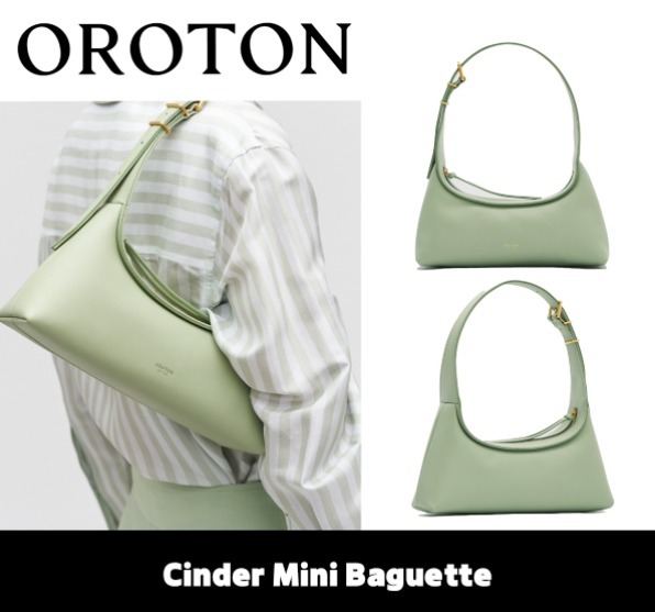 ★OROTON★Cinder Mini Baguette★Agave