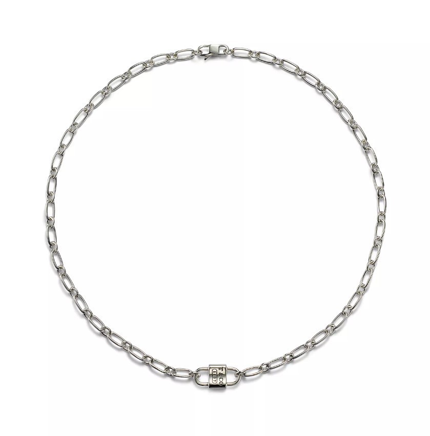 （新作）Tiffany & Co スモールダブルロックネックレス 24年最新作】Tiffany & Co スモール ダブル ロック ネックレス