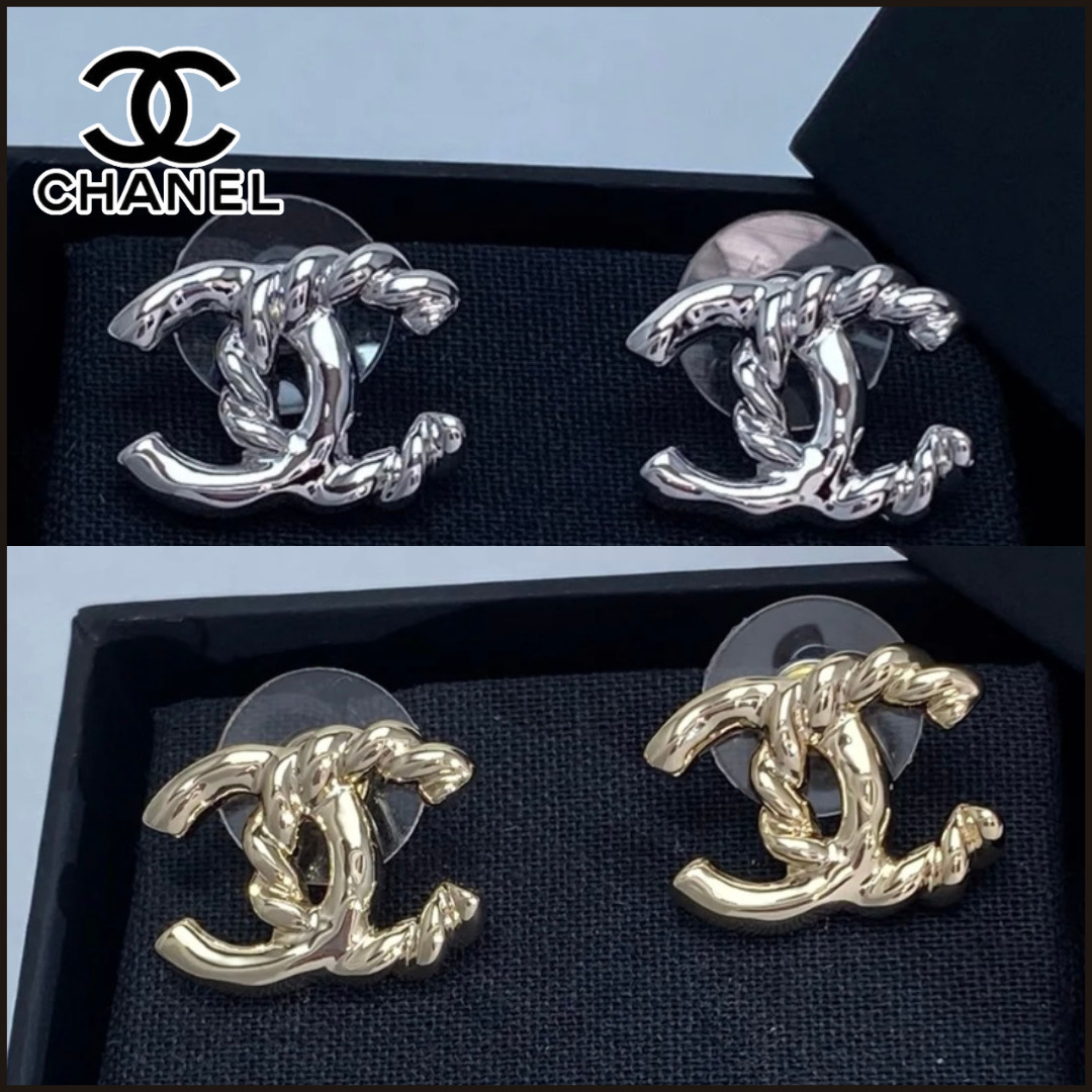 【CHANEL★シンプルで合わせやすい】CCロゴピアス CC ロゴ ピアス 【CHANEL】