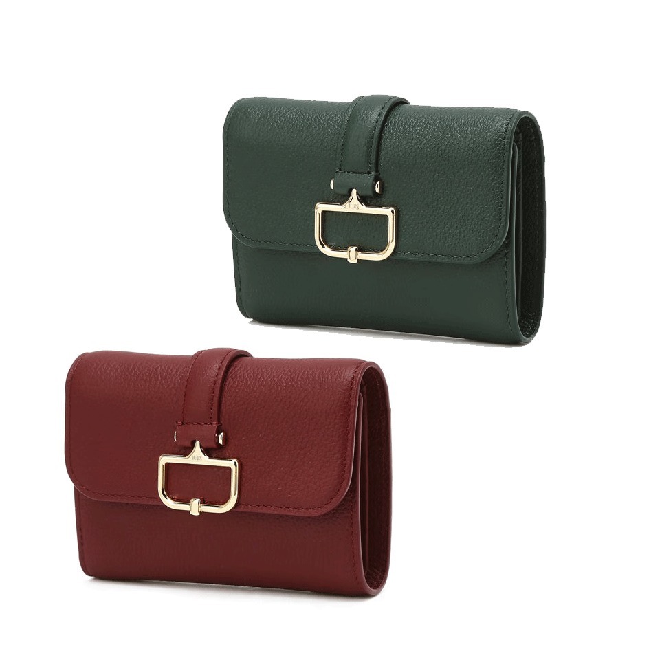 ★DAKS★本革 BIRKBECK CHARLOTTE 折りたたみ財布