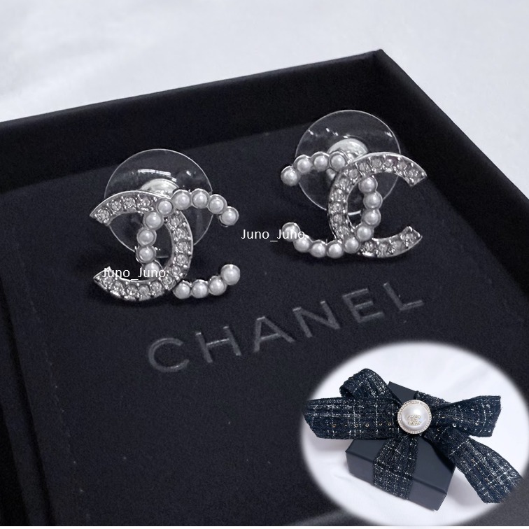 CHANEL シャネル CC クリスタル パール ピアス★国内発送★