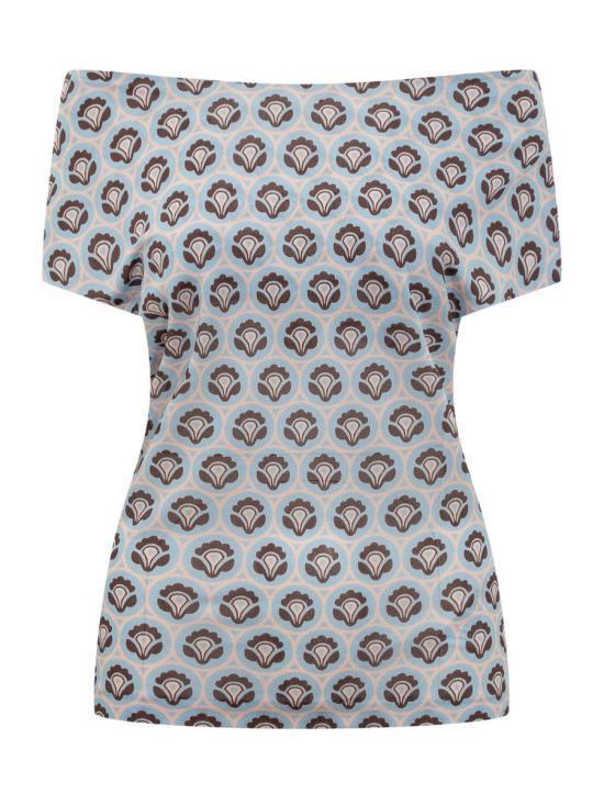 Tシャツ・カットソー ETRO Women Tunic Tops WRJA004699IA417 X0880 BLUE