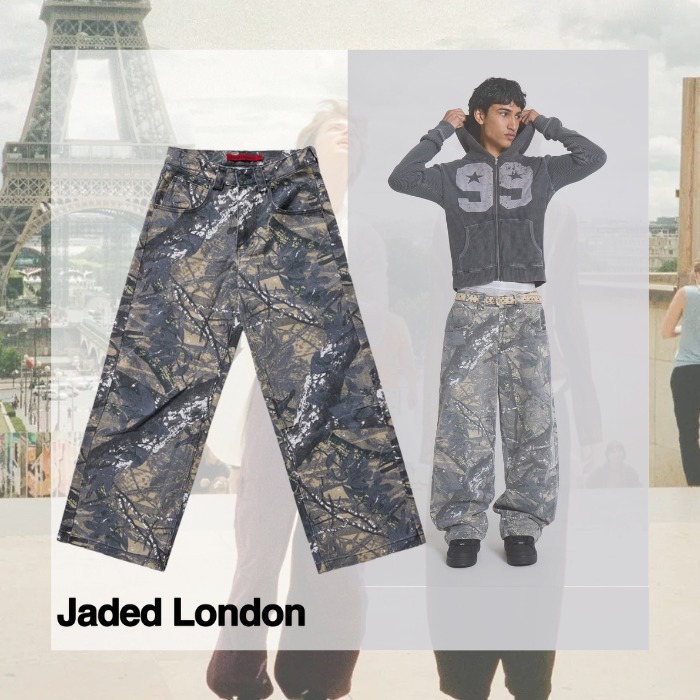 JADED LONDON】リアルツリー柄Colossus Jeans(送料込) デニム