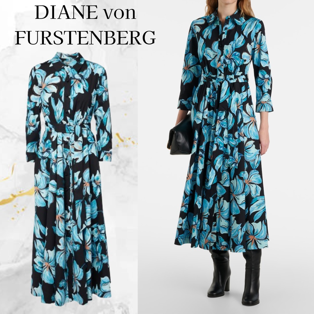 DIANE von FURSTENBERG☆フローラル コットン マキシ ドレス