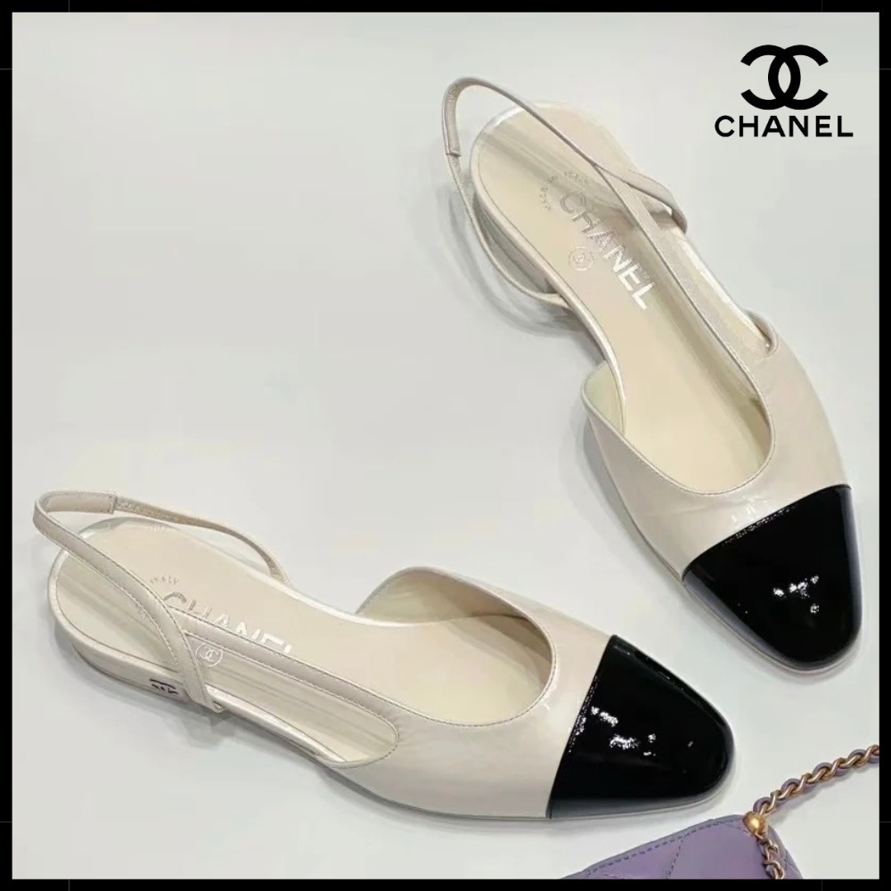 【上品♪】CHANEL スリングバックシューズ パンプス ミュール