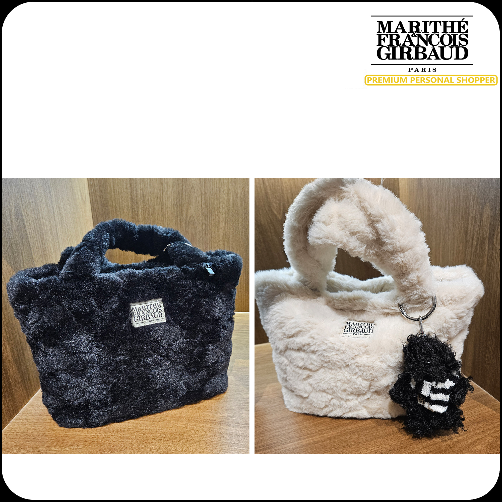 [MARITHE]★24FW★韓国人気★NU WEEK CLASSIC LOGO FUR BAG