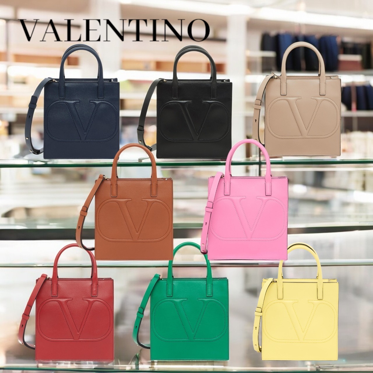 Valentino【関税込】VLOGO WALK スモール ショッピングバッグ