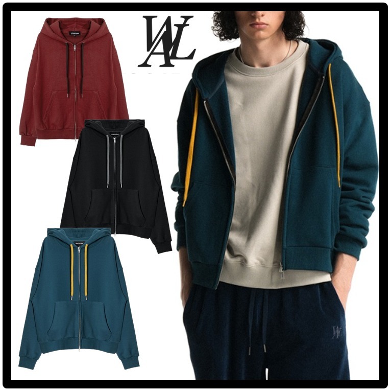 ★送料・関税込★WOOALONG★Signature slim hood zip-up★