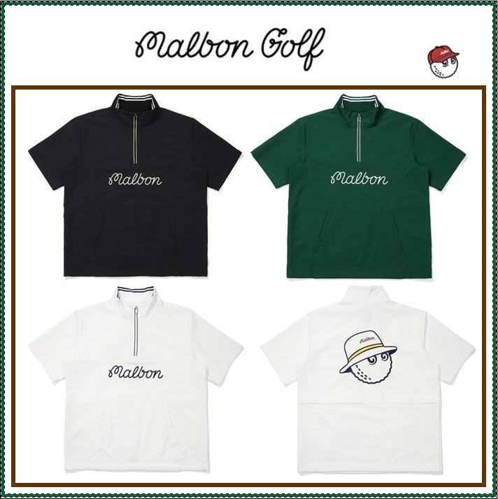 【MALBON】Travel Back Bucket Short Sleeve Anorak ■MAN