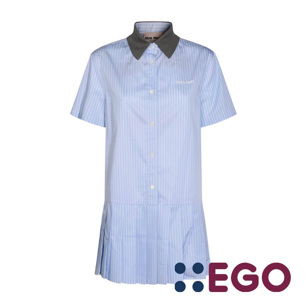 ワンピース LIGHT BLUE COTTON DRESS