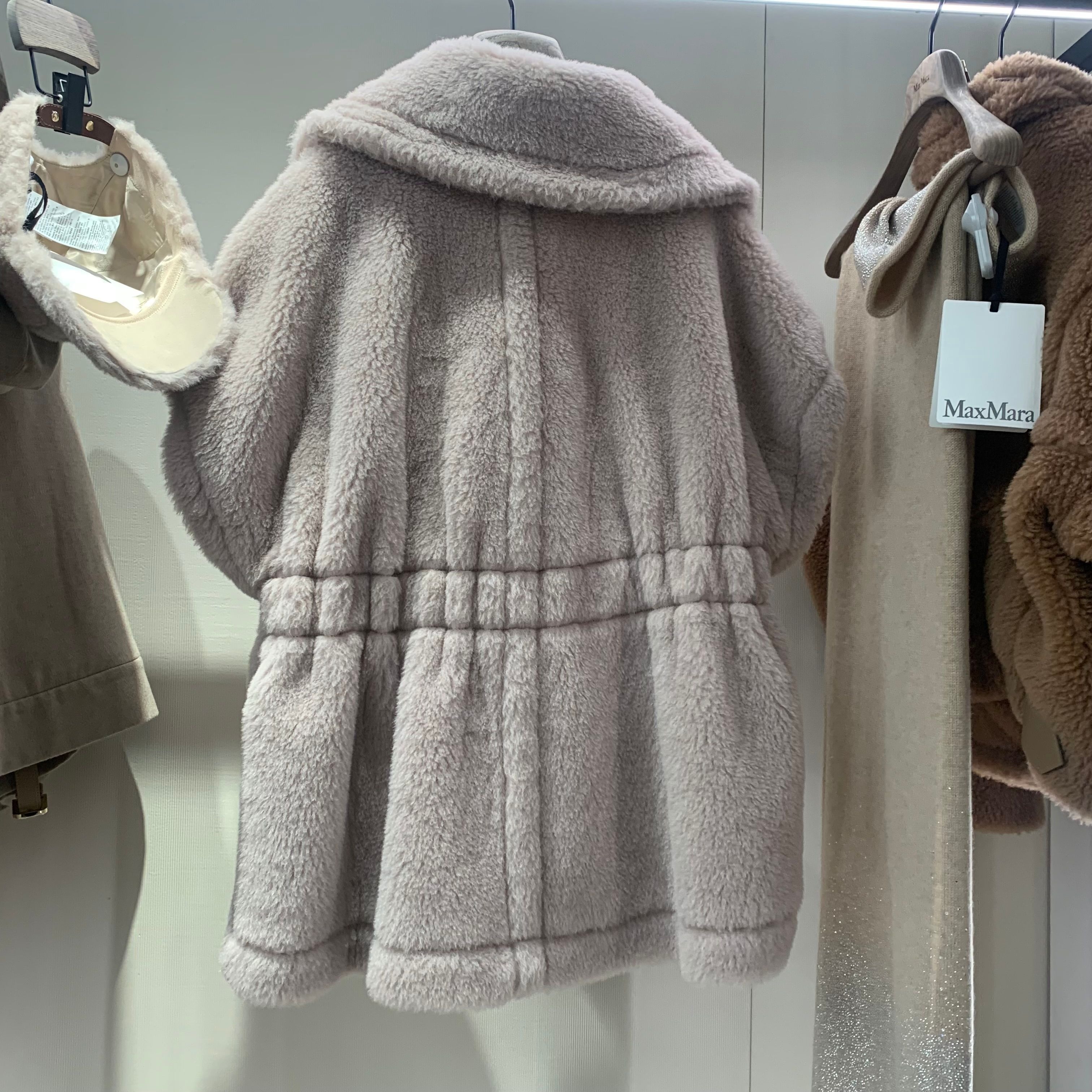 【エレガント】Max Mara《NEWABAVO1》テディアルパカ ケープ