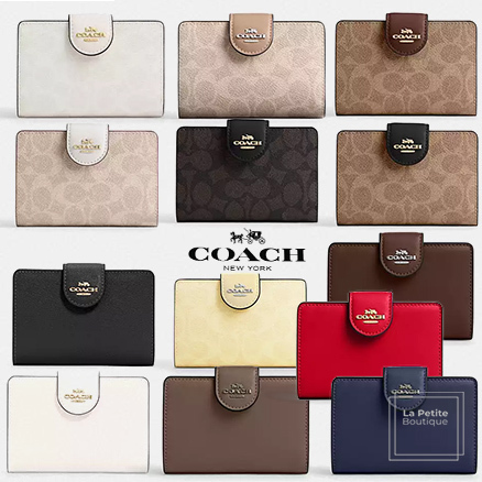 【COACH】メタリック〇Medium Corner Zip Wallet☆2つ折り☆財布