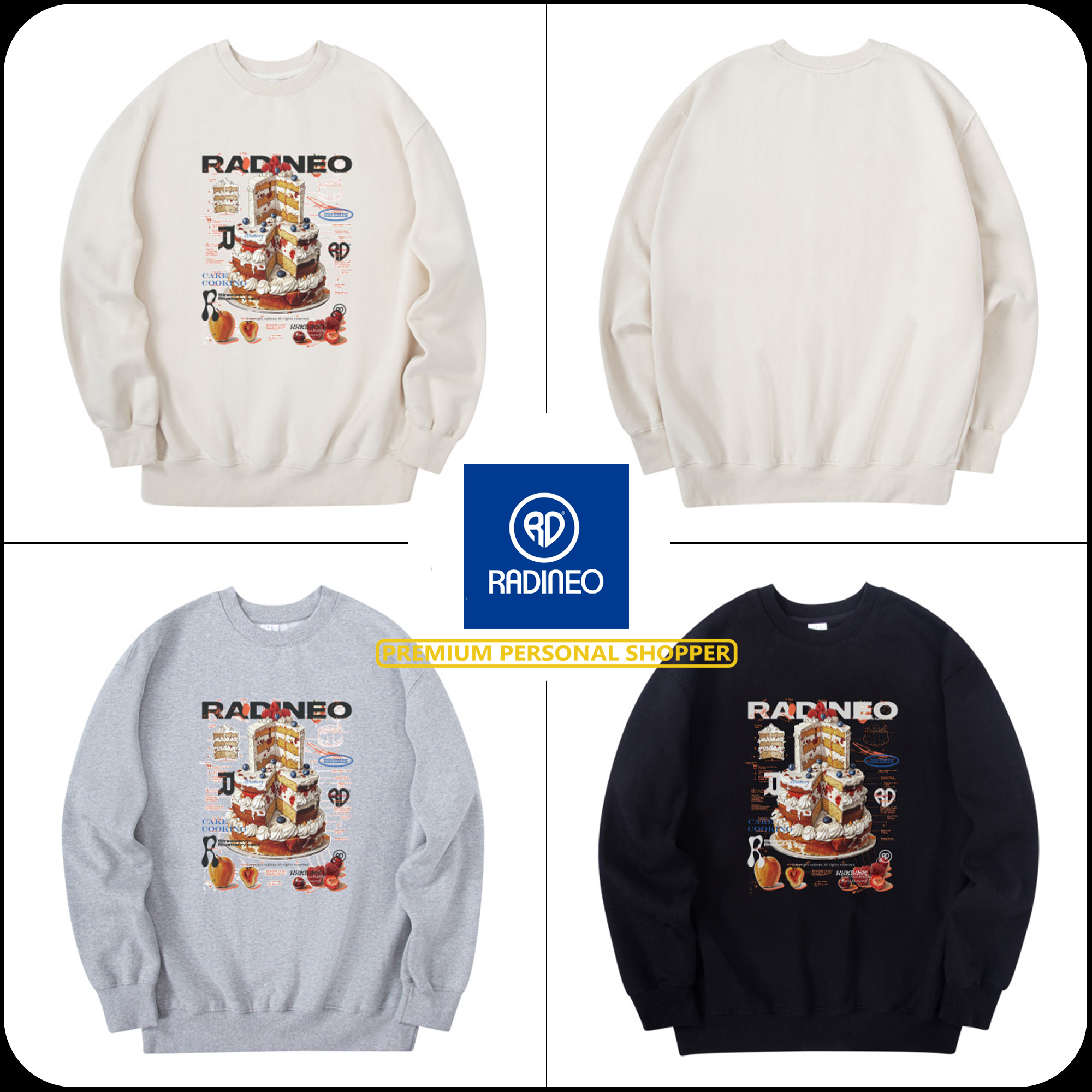 [RADINEO]★24FW★韓国人気★CAKE SWEATSHIRT