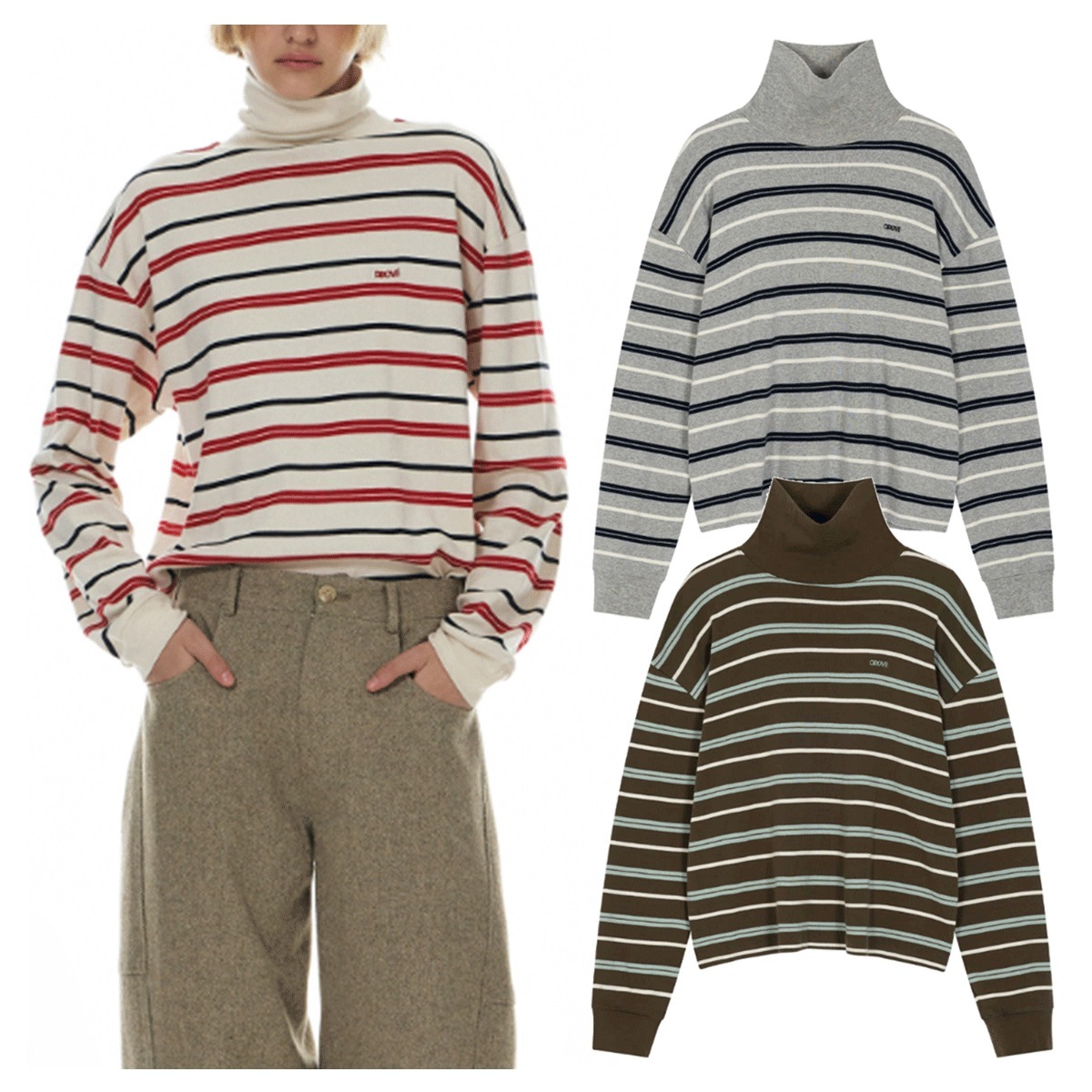 Tシャツ・カットソー GROVE VIA TURTLENECK T-SHIRT 4BNY608