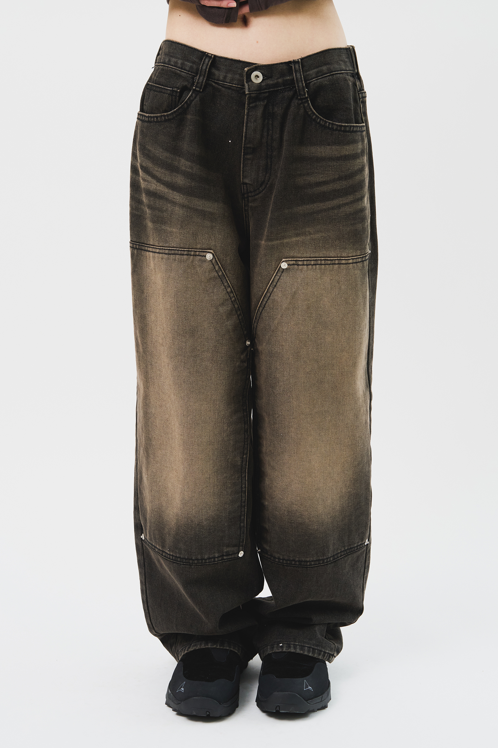 【HI FI FNK】Tune Rivet Double Knee Denim HI FI FNK】Tune Rivet Double Knee Denim Ω デニム・ジーパン
