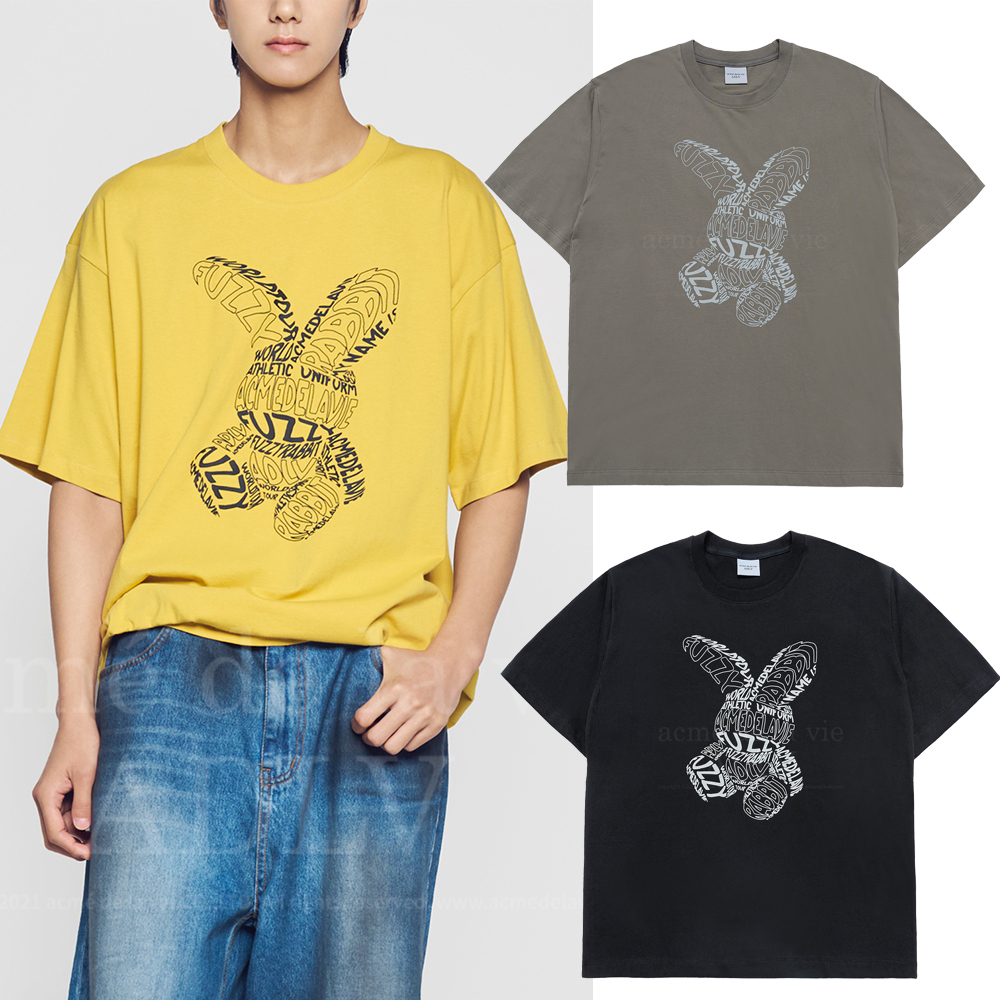アクメドラビ★LETTERING RABBIT SHORT SLEEVE T-SHIRT_3色
