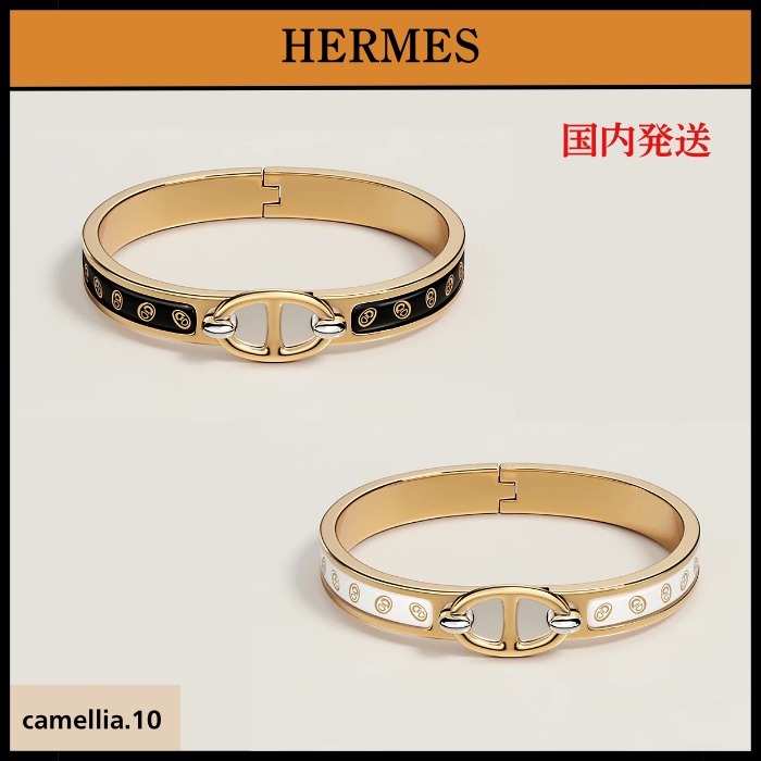 手元から魅力を高めて【HERMES】エルメス エナメルブレスレット