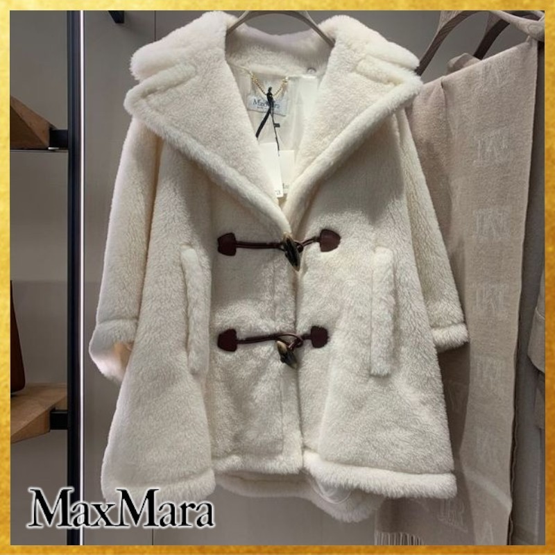 【上質な肌触り♪】Max Mara《GEORGE1》テディベア ケープ