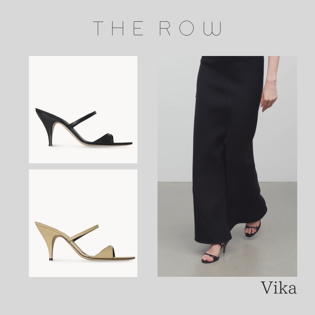 【THE ROW】Vika スネークスキン サンダル