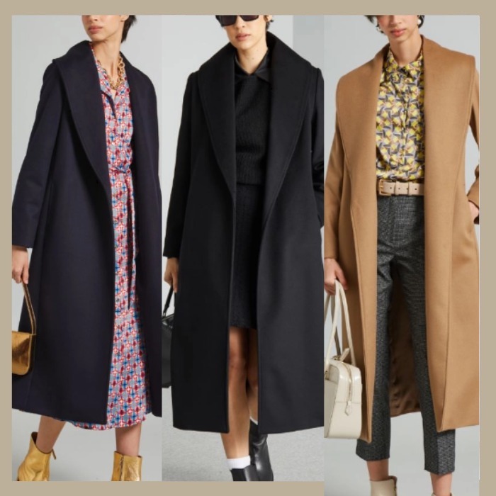 DT★Max Mara★100%バージンウール 2LORIANA カラーコート