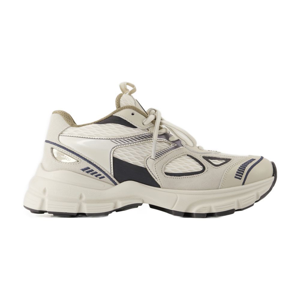 スニーカー Marathon Sneakers - Axel Arigato - Leather - Beige/Dark Grey