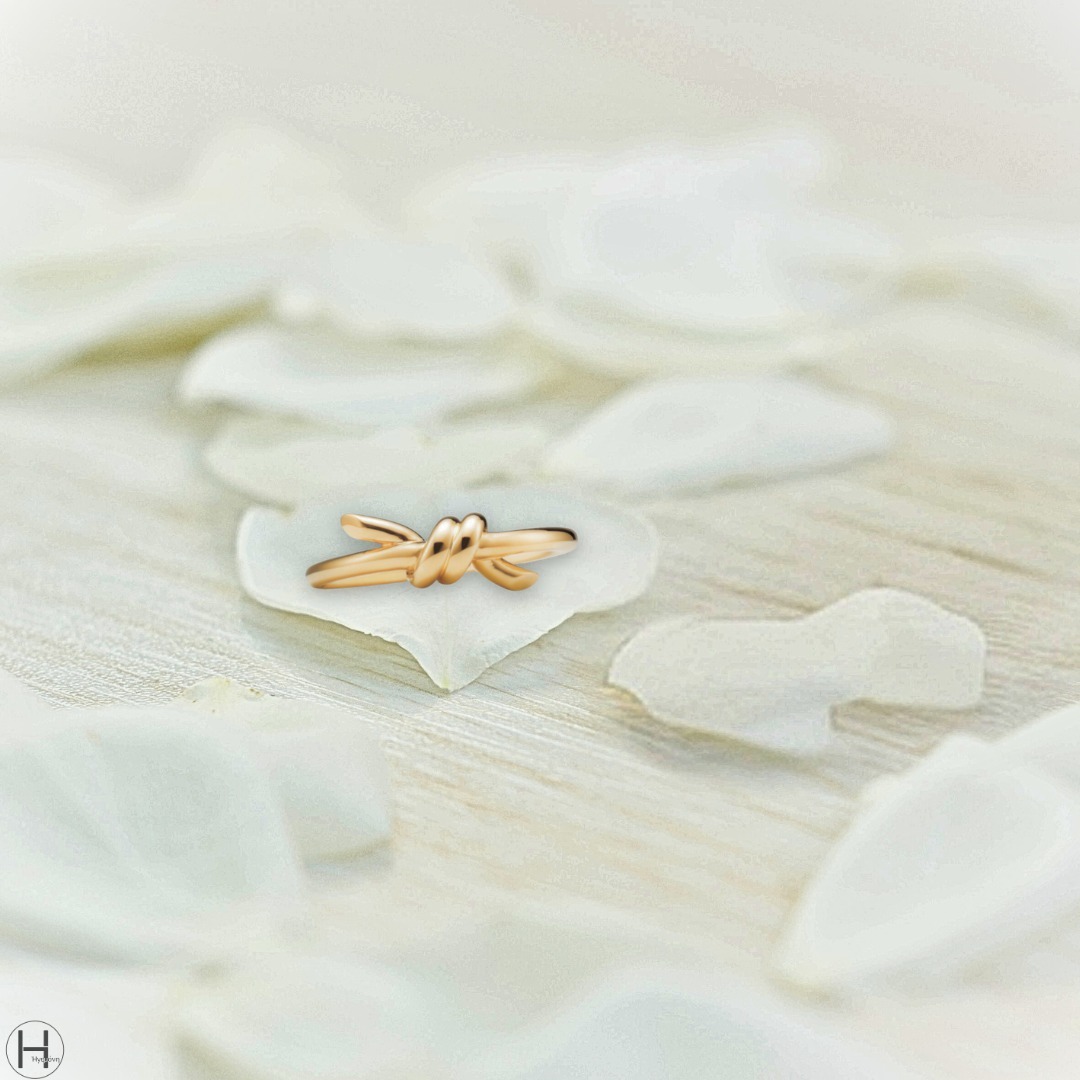 Tiffany & Co_ティファニー ノット イエローゴールド リング