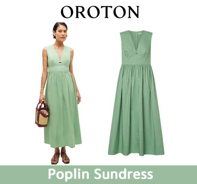 ★OROTON★Poplin Sundress★Mint Leaf