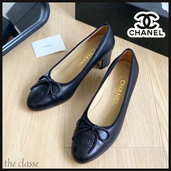 【シンプルかつ上品♪】CHANEL CCロゴ バレリーナ