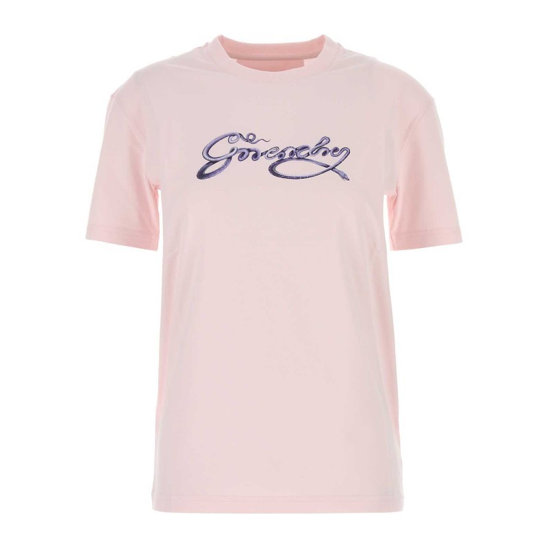 Tシャツ・カットソー GIVENCHY SS25 Pastel pink cotton t-shirt (BW70EKP705 680)